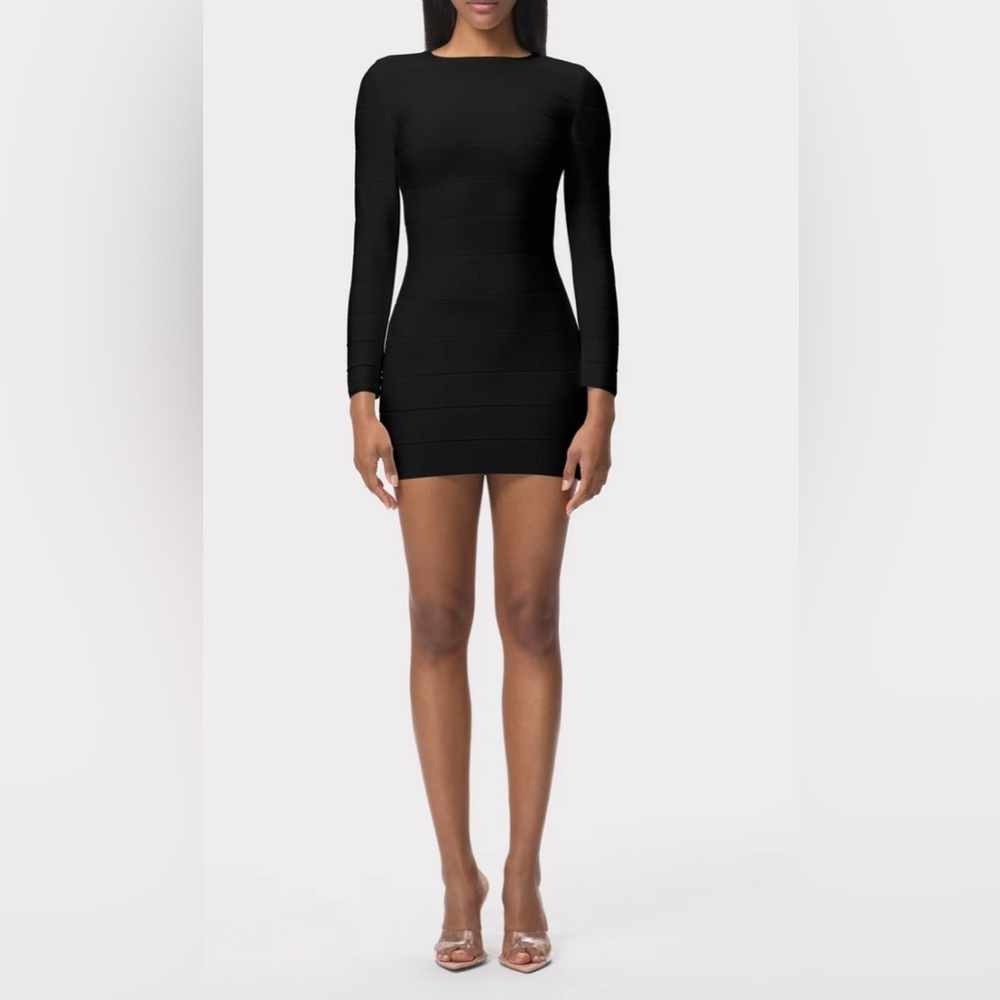 Herve Leger ICON MINI SHEATH DRESS XL NWT